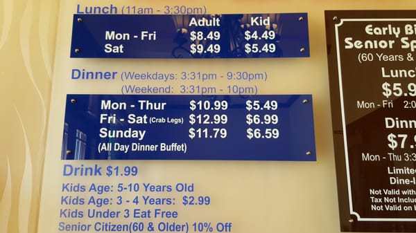 Menu photo 7 King Buffet Plano, TX