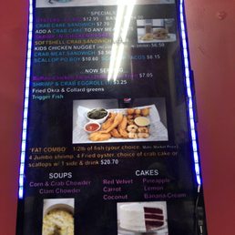 Specials menu Specials menu