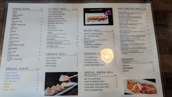 Menu photo 8 Sho Sushi Centennial, CO