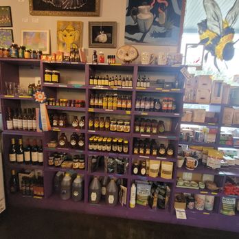 Hani Honey - Shelves of hiney-based products for sale. - Cafes Near Me - Stuart, Florida