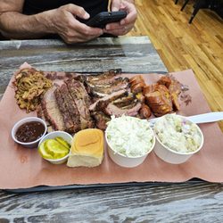 Three meat platter (with all four meats)