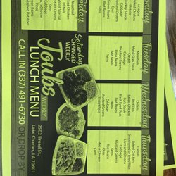 Menu with new address.