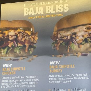 Subway - Menu - Fast Food Near Me - Chicago, Illinois