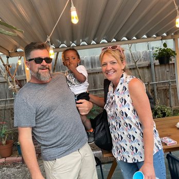 The Garden Grotto - The hub's fresh cut with the grand baby! We love the outdoor space! - Hair Stylists Near Me - Austin, Texas The Garden Grotto - The hub's fresh cut with the grand baby! We love the outdoor space! - Hair Stylists Near Me - Austin, Texas