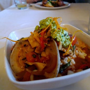El Quenepo - pancetta wrapped dorado w/ seafood risotto - Caribbean Near Me - Vieques, Puerto Rico El Quenepo - pancetta wrapped dorado w/ seafood risotto - Caribbean Near Me - Vieques, Puerto Rico
