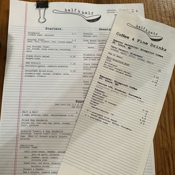 Half & Half - Menu - Breakfast & Brunch Near Me - St. Louis, Missouri Half & Half - Menu - Breakfast & Brunch Near Me - St. Louis, Missouri