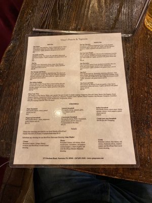 Menu photo 2 Vince's Pizzeria and Taproom Newtown, PA