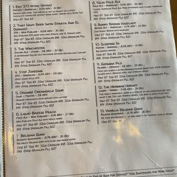 tap list tap list