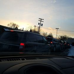 Warren Auto Wash - Long line of people getting a winter wash but line goes fast.