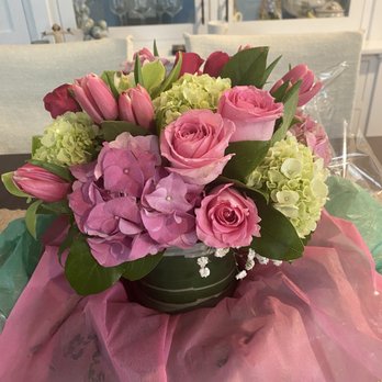 Allure Florist - a vase of flowers on a table - Florists Near Me - Stamford, Connecticut