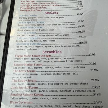 Garden Cafe - Menu - Breakfast & Brunch Near Me - San Rafael, California