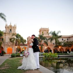The Prado Weddings & Events - couple at lily pond