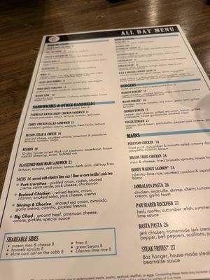 Menu photo 2 Mason Social Alexandria, VA