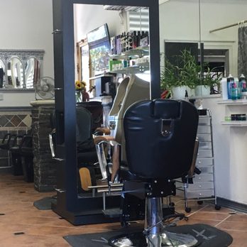 Scissor Hands - Pretty small place, there were only 2 chairs. But really cute setup! - Hair Salons Near Me - Long Beach, California