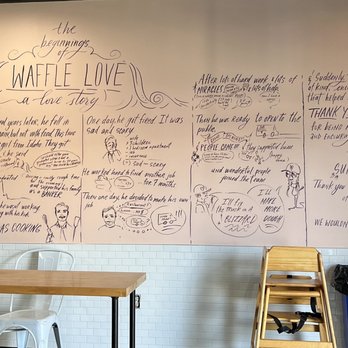 Waffle Love - The Waffle Love Origin Story. High chairs, and recycling for customers. - Waffles Near Me - Northridge, California