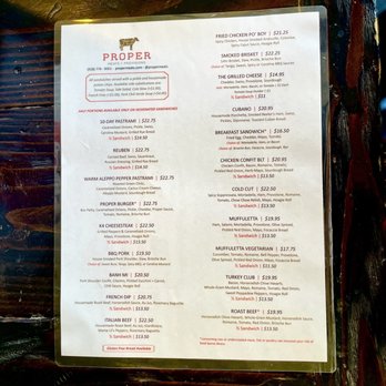 Proper Meats + Provisions - LUNCH MENU - Sandwiches Near Me - Flagstaff, Arizona Proper Meats + Provisions - LUNCH MENU - Sandwiches Near Me - Flagstaff, Arizona