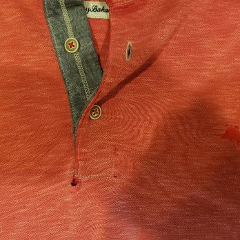 Tommy Bahama - holes at bottom of buttons - Men's Clothing Near Me - Lone Tree, Colorado