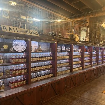 Crystal Ridge Distillery - A wall full of different flavored moonshine. - Distilleries Near Me - Hot Springs, Arkansas Crystal Ridge Distillery - A wall full of different flavored moonshine. - Distilleries Near Me - Hot Springs, Arkansas