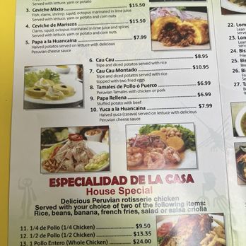 Pollos A La Brasa Eagle Rock - Part of the menu (2024) - Latin American Near Me - Los Angeles, California Pollos A La Brasa Eagle Rock - Part of the menu (2024) - Latin American Near Me - Los Angeles, California