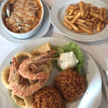 Zur alten Post - Calamari und Shrimps, Metaxa mit Pommes - Greek Near Me - Sigmaringendorf, BW