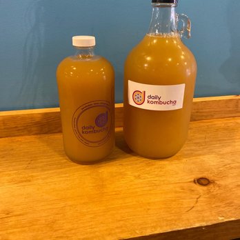Daily Kombucha - Pineapple mango and turmeric ginger lime - Kombucha Near Me - Santa Ana, California