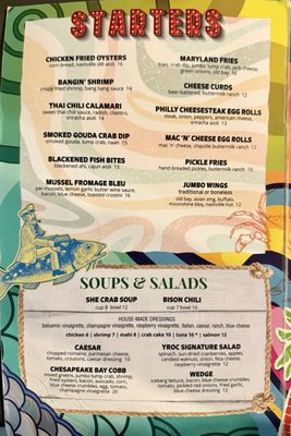 Menu photo 1 YROC Coastal Bar & Grill Gloucester Point, VA Menu photo 1 YROC Coastal Bar & Grill Gloucester Point, VA