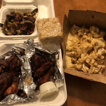 SmokeStacks Cafe - Wings-- dry rub and buffyq, Brussels with bacon and balsamic, and cauliflower Mac and cheese - Wine Bars Near Me - Raleigh, North Carolina SmokeStacks Cafe - Wings-- dry rub and buffyq, Brussels with bacon and balsamic, and cauliflower Mac and cheese - Wine Bars Near Me - Raleigh, North Carolina