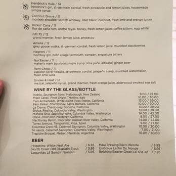 Habitant at Nordstrom - Cocktail Bars Near Me - Honolulu, Hawaii