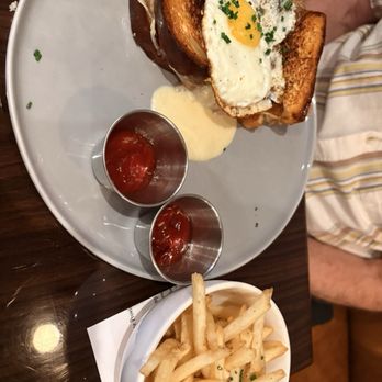Le Mazet - Ham sandwich with the egg and fries to die for. - Wine Bars Near Me - West Hartford, Connecticut Le Mazet - Ham sandwich with the egg and fries to die for. - Wine Bars Near Me - West Hartford, Connecticut