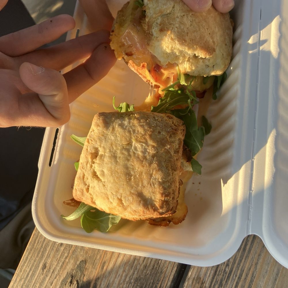 Argonaut Coffee & Biscuits - Breakfast sandwich on a biscuit - Coffee & Tea Near Me - Leavenworth, Washington