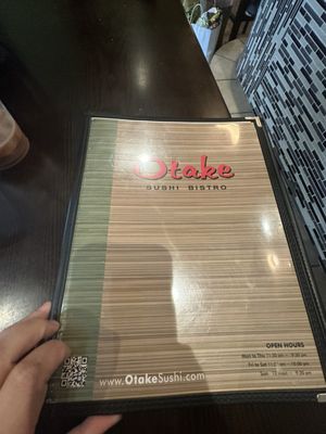 Menu photo 1 Otake Sushi Bistro Newton Highlands, MA