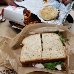Roast Turkey Ranch & Bacon Sandwich & something pathetic behind it, lol.