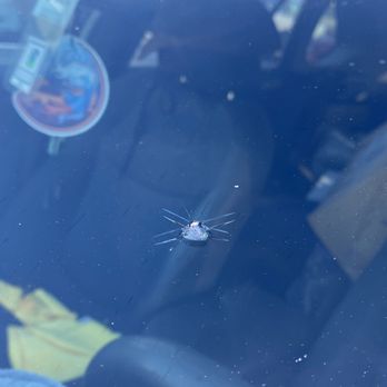 Joes Windshield Repair - Before photo of the chipping - Windshield Installation & Repair Near Me - Glendale, California