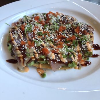 Sky Asian Cuisine - Tuna Pizza appetizer - Sushi Bars Near Me - Dayton, Ohio Sky Asian Cuisine - Tuna Pizza appetizer - Sushi Bars Near Me - Dayton, Ohio