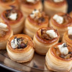 Catering by Concordia - Caramelized Onion and Goat Cheese Tartlets