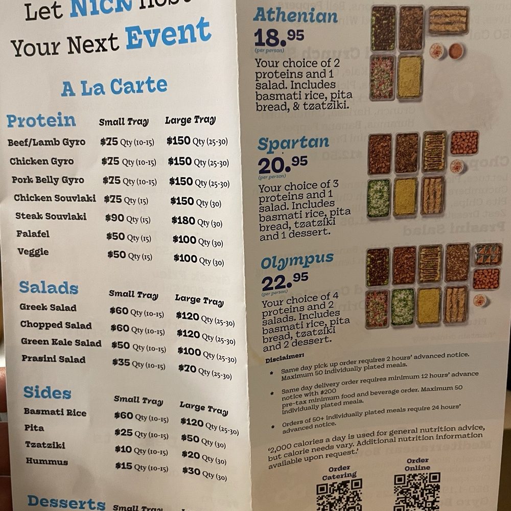 Nick The Greek - Menu. 9/2025 - Greek Near Me - Fresno, California Nick The Greek - Menu. 9/2025 - Greek Near Me - Fresno, California