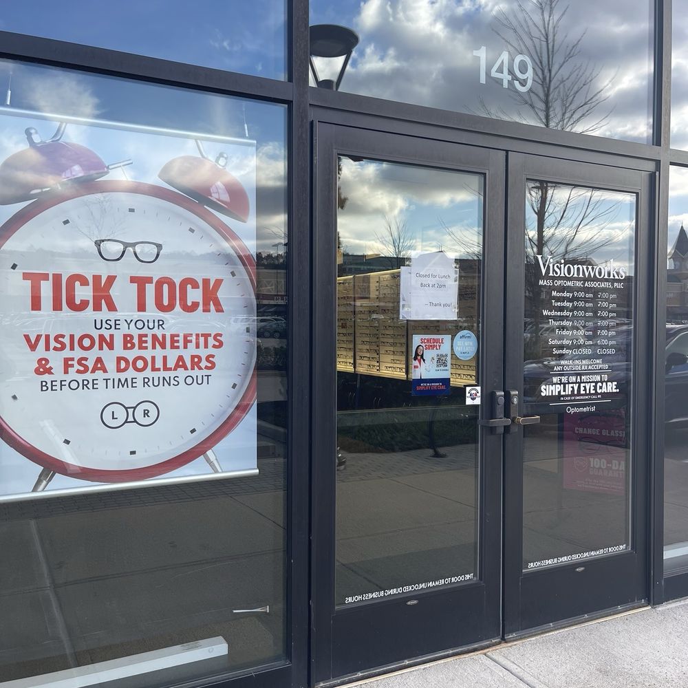 Visionworks - Open 9am to 7pm (Lunch hour 12pm to 2pm closed) - Optometrists Near Me - Westwood, Massachusetts Visionworks - Open 9am to 7pm (Lunch hour 12pm to 2pm closed) - Optometrists Near Me - Westwood, Massachusetts