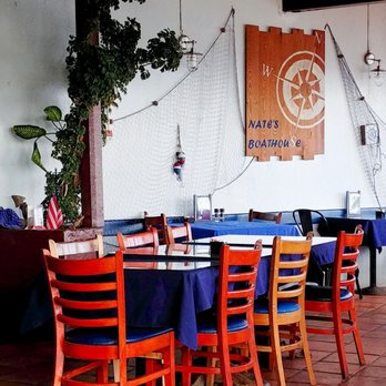 Nate's Boathouse - Seating in Nate's Boathouse. - Seafood Near Me - Christiansted, Virgin Islands Nate's Boathouse - Seating in Nate's Boathouse. - Seafood Near Me - Christiansted, Virgin Islands