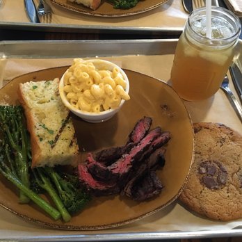 Urban Plates - Steak Plate (broccolini and mac and cheese) - New American Near Me - Brea, California Urban Plates - Steak Plate (broccolini and mac and cheese) - New American Near Me - Brea, California
