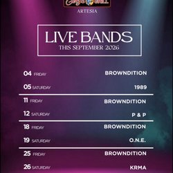 Gerry's Grill - September Line Up