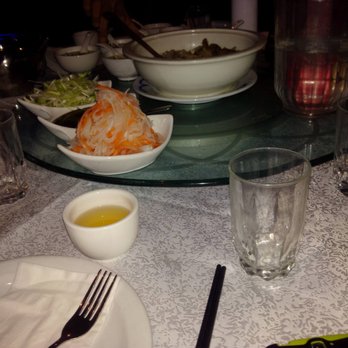 Mon Nan - Some of the pickled carrots/slaw (for the duck wrap) and the bowl of soup - Chinese Near Me - Montreal, Quebec