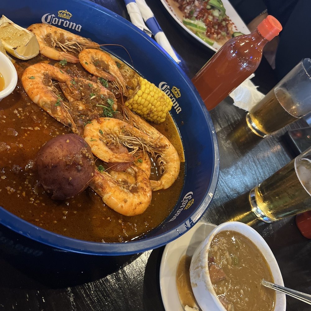 Gumbo and half pound of shrimp Gumbo and half pound of shrimp