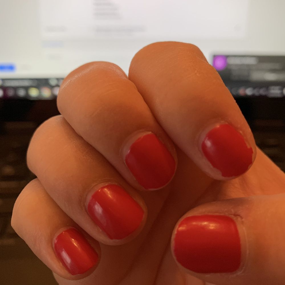 After Hour Nails and Spa - Manicure almost two weeks later (did trim halfway through) but still minimal chips and love the color! - Nail Salons Near Me - Baltimore, Maryland