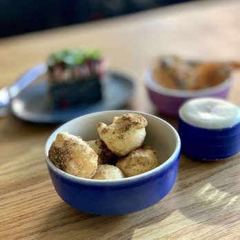 Rich Table - Dried Porcini Doughnuts , Raclette - New American Near Me - San Francisco, California