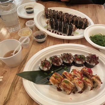 Shinju Sushi - Everything was single use, paper and plastic (a lot of waste). - Japanese Near Me - Chicago, Illinois Shinju Sushi - Everything was single use, paper and plastic (a lot of waste). - Japanese Near Me - Chicago, Illinois