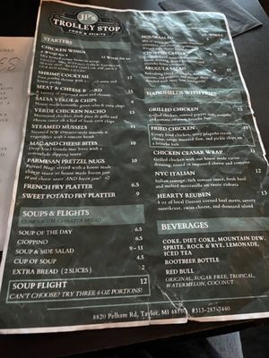 Menu photo 5 Trolley Stop Lounge Taylor, MI