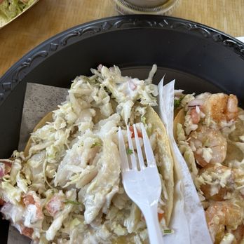 Cabo Tacos - Underwhelming portion of grilled fish with no seasoning and a ton of sauce and vegetables to hide to small portion of protein. - Mexican Near Me - Glendora, California Cabo Tacos - Underwhelming portion of grilled fish with no seasoning and a ton of sauce and vegetables to hide to small portion of protein. - Mexican Near Me - Glendora, California