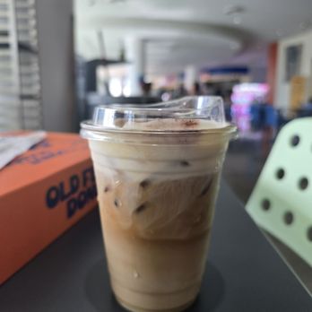 Old Ferry Donut - Iced Cream Latte - Donuts Near Me - Buena Park, California