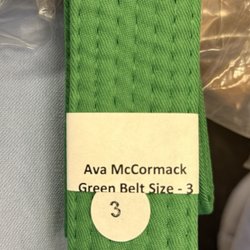 South Shore Tae Kwon Do - New belt