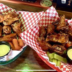 Graham's Grill 3 - 10 Hot wings Buffalo style and 10 teriyaki.